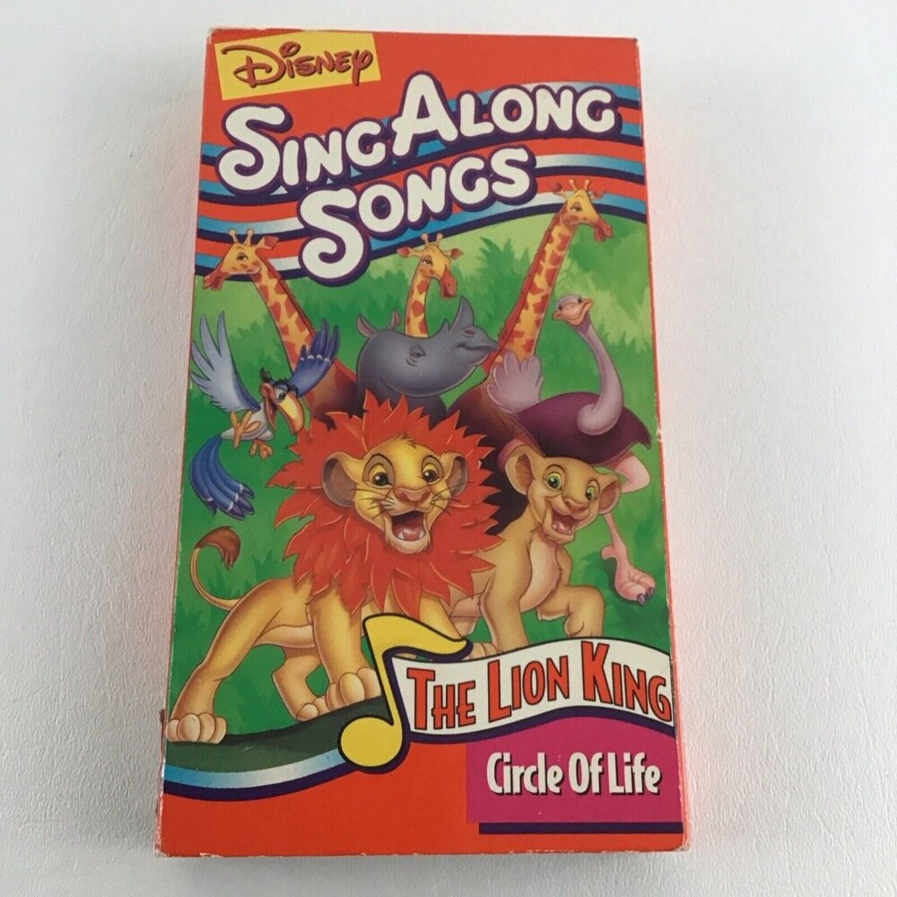 Disney Sing Along Songs VHS Tape The Lion King Circle Of Life Vintage 1994